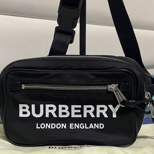 Burberry Logo Bum Bag Printed Nylon